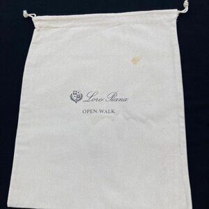 Loro Piana Dust Bag Cream Drawstring Wallet Shoe Storage Cover 15x12